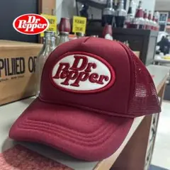 新品 Dr Pepper ドクターぺッパー トラッカーキャップ 赤
