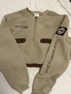 nike CACTUS JACK ベージュ ジップアップ トレーナー