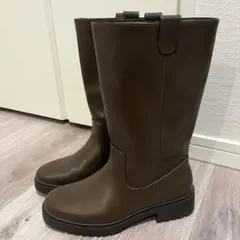 美品22.5ブラウン ロングブーツ ユニクロのサムネイル