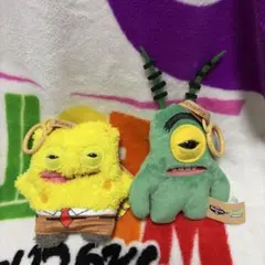 【お値下げ】 FUGGLER スポンジボブ・プランクトン ぬいぐるみ 2個セット