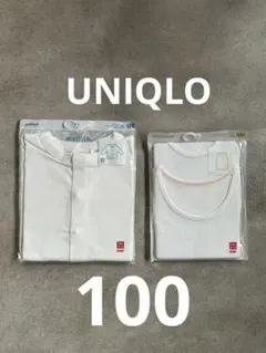 UNIQLO エアリズム カーディガン＆綿100%肌着シャツ 100