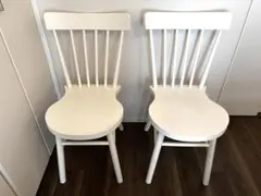IKEA NORRARYD ノッラリード　ホワイト ダイニングチェア 2脚セットのサムネイル