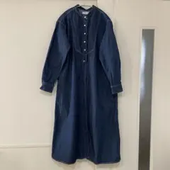 SHIPS anyデニム ブザム シャツ ワンピース