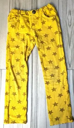 Moujonjon 星柄イエローパンツ