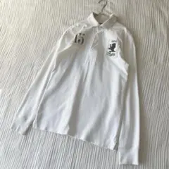 ラグビー　ラルフローレン　長袖　ポロカットソー　S ホワイト