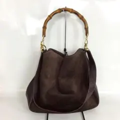 a2749 GUCCI バンブー ホーボー 2WAY トートバッグ　レザー a2749 GUCCI バンブー ホーボー 2WAY トートバッグ レザー - メルカリ