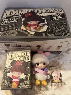 DIMOO WORLD × DISNEY デイジー ぬいぐるみ キーチェーン