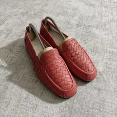 未使用級 BOTTEGA VENETAイントレチャート フラット パンプスのサムネイル