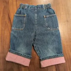 ファミリアデニムパンツ100スボン七分丈