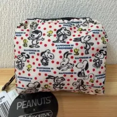 新品未使用】LeSportsac レスポ スヌーピー ポーチ ハピネスドット