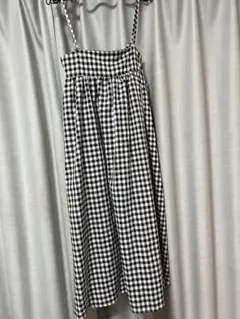 ギンガムチェック キャミワンピース