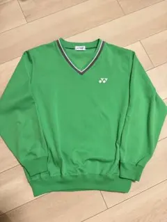 YONEX Vネック トレーナー　グリーン　Lサイズ