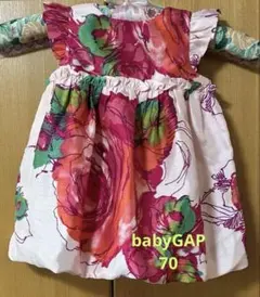 <お値引き中> ベビーギャップ・ドレスワンピース　70