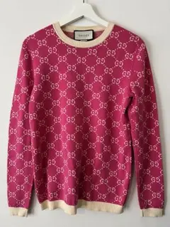 GUCCI GGロゴニット ピンク Sのサムネイル