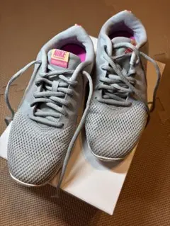 NIKE スニーカー US 6グレー×ピンク 23cm