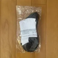 GOSEN ソックス 22-25cm ホワイト ブラックのサムネイル