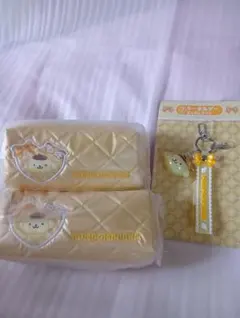 サンリオ当たりくじ　ポムポムプリン　ポーチ　キーホルダー