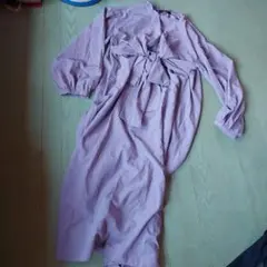 ダブルクローゼット　胸元リボンロングワンピース