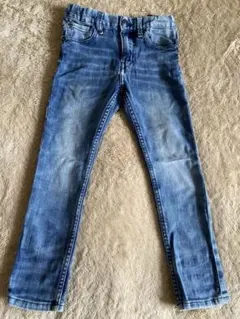 H&M デニムブルー スリムフィット 長ズボン 110 cm