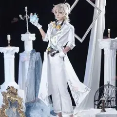 第五人格 占い師 イライ ホワイト 三分妄想 コスプレ 靴ウィッグ付き