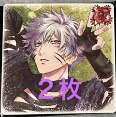 黒崎蘭丸2枚　イラストコースター　藤岡真紀 描きおろし　映画特典