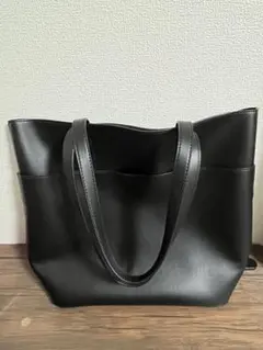 トートバッグ　ブラック　ビジネス　スーツ　学生　OL 転職　就活　カジュアル