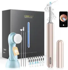 カメラ付　耳かき　電動洗顔ブラシ　CUREGO 800万画素