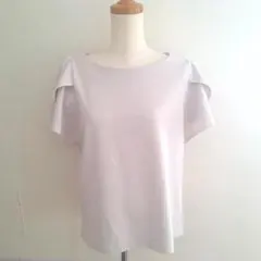 GRL フリル半袖カットソー トップス オフホワイト Lサイズ 匿名配送