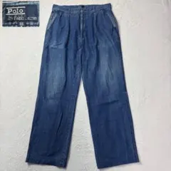 90s w36 polo by ralph lauren デニムパンツ