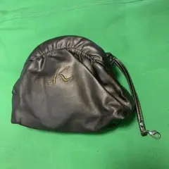 Kitamura ポーチ メタリックブラウン ストラップ付のサムネイル