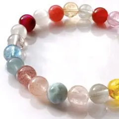 高品質ミックス多宝天然石ブレスレットパワーストーンブレスレット