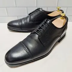 【美品】 アシックス ランウォーク 26 ビジネスシューズ 黒 革靴