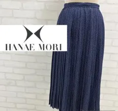 新品★ハナエモリ　プリーツスカート　赤黒柄　38（9号）　★46440円　★即決 ハナエモリ スカート 38の通販