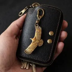 真鍮製 イーグル チャーム 彫刻デザイン パーツ アクセサリー キーホルダー