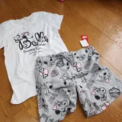 スヌーピー ベル♥ ルームウェアセット♥上L下M