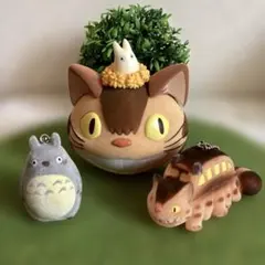 ジブリ　母の日限定　ネコバス　指人形 ジブリ - となりのトトロ ネコバス 指人形 ソフビ フィギュア