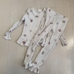 ジェラートピケ 犬柄　キッズパジャマ S (110-120)