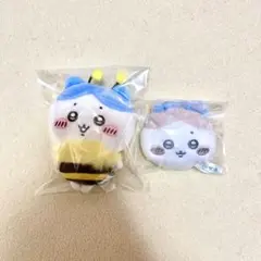 ちいかわ 秋だもんマスコット マスコットミラー リボン ハチワレ