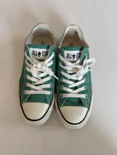 CONVERSE ALL STAR グリーン ローカットスニーカー