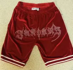 未使用品 deuce デュース バスパン メッシュ レッド ショートパンツ