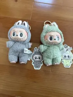 popmart ラブブ　マカロン　グリーングレープ　セサミビーンズ