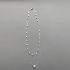 パールネックレス シルバー