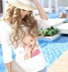 Radyレディ　キャンディーちゃん　七分袖　Tシャツ　ロンT ピチt 平成ギャル