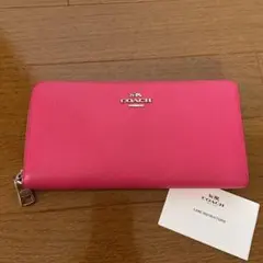 【お値下げ中】COACH コーチ 長財布　ピンク