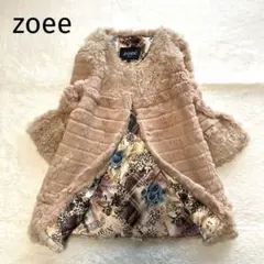極美品　zoee ゾエ　リアルファー100% 毛皮コート M フード付 2026年最新】zoee コートの人気アイテム - メルカリ