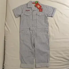 BABY DOLL ストライプオールインワン　110 新品タグ付き