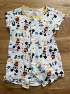 Disney Baby ミッキー&ドナルド柄　半袖ロンパース　60〜70