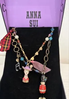 ANNA SUI アナスイ 2本セット ネックレス ローズ バラ チャーム - メルカリ