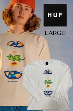 HUF ロングスリーブTシャツ　ナチュラルプリントのサムネイル