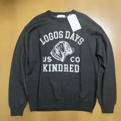 新品未使用　LOGOS DAYS ロゴスデイズ　薄手ニット　犬 Mサイズ